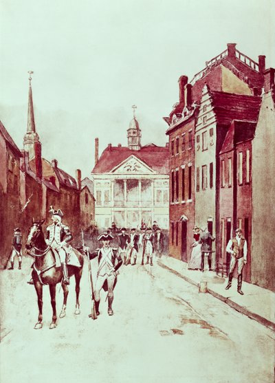 Colonel and Private, First Continental Rhode Island Infantry, U.S. Army by American School